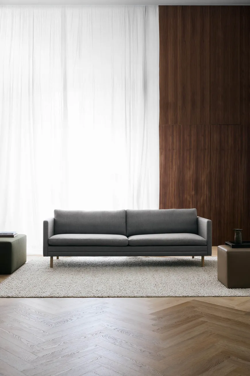 MH276 3 pers. sofa i Baltique anilinlæder fra Mogens Hansen