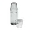Milk, set of 1 carafe + 2 glasses, clear fra Nine