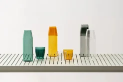 Milk, set of 1 carafe + 2 glasses, yellow fra Nine