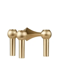 Nagel Lysestage, bronzeret messing fra STOFF Nagel