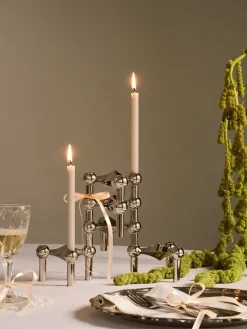 Nagel Lysestage, bronzeret messing fra STOFF Nagel