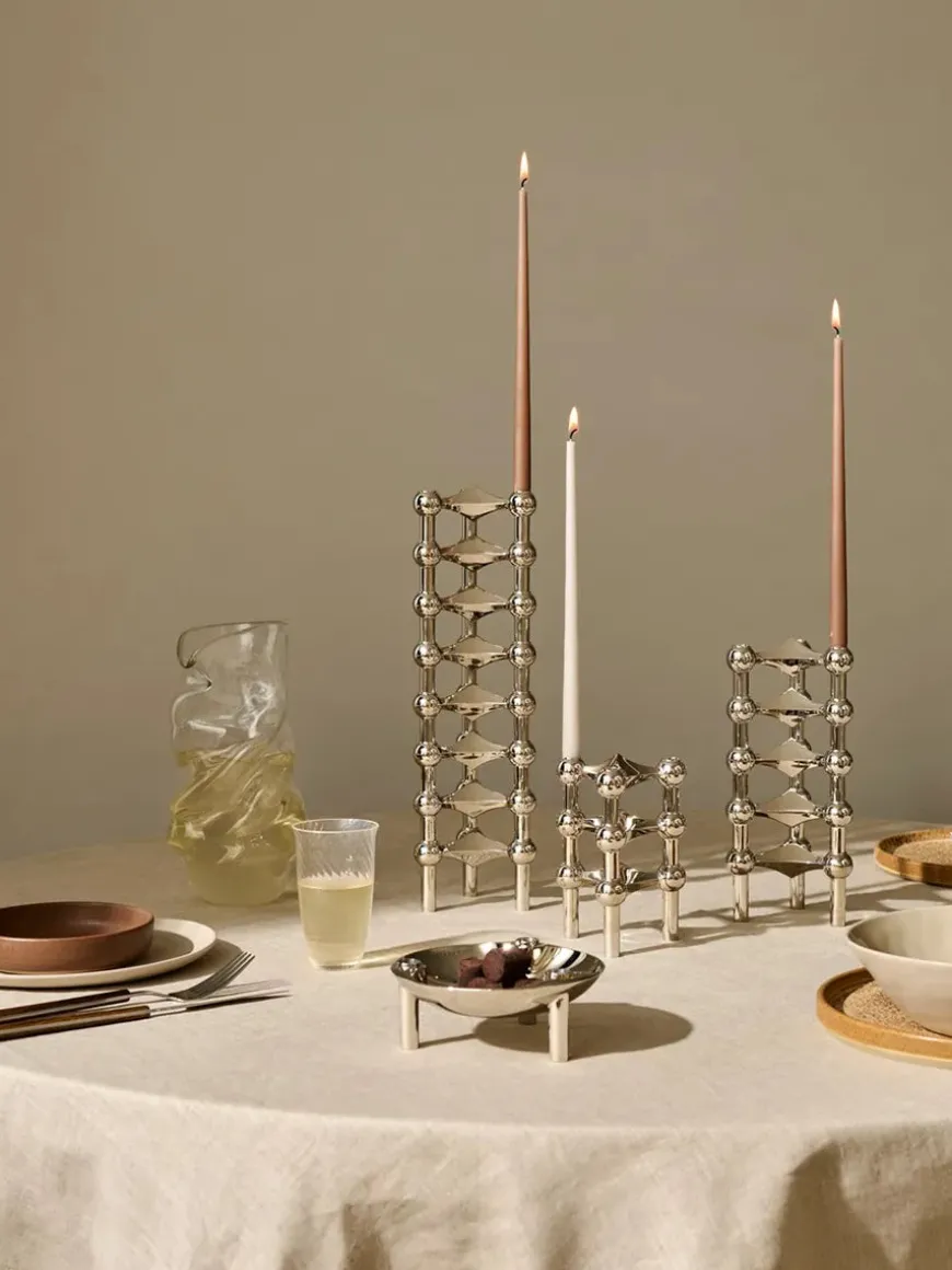 Nagel Lysestage, bronzeret messing fra STOFF Nagel