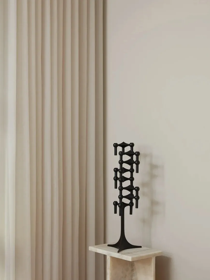 Nagel Lysestage, bronzeret messing fra STOFF Nagel