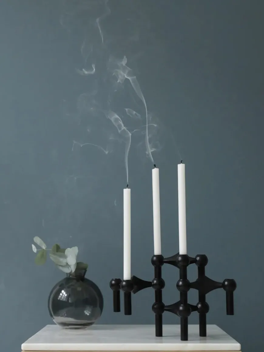 Nagel Lysestage, bronzeret messing fra STOFF Nagel