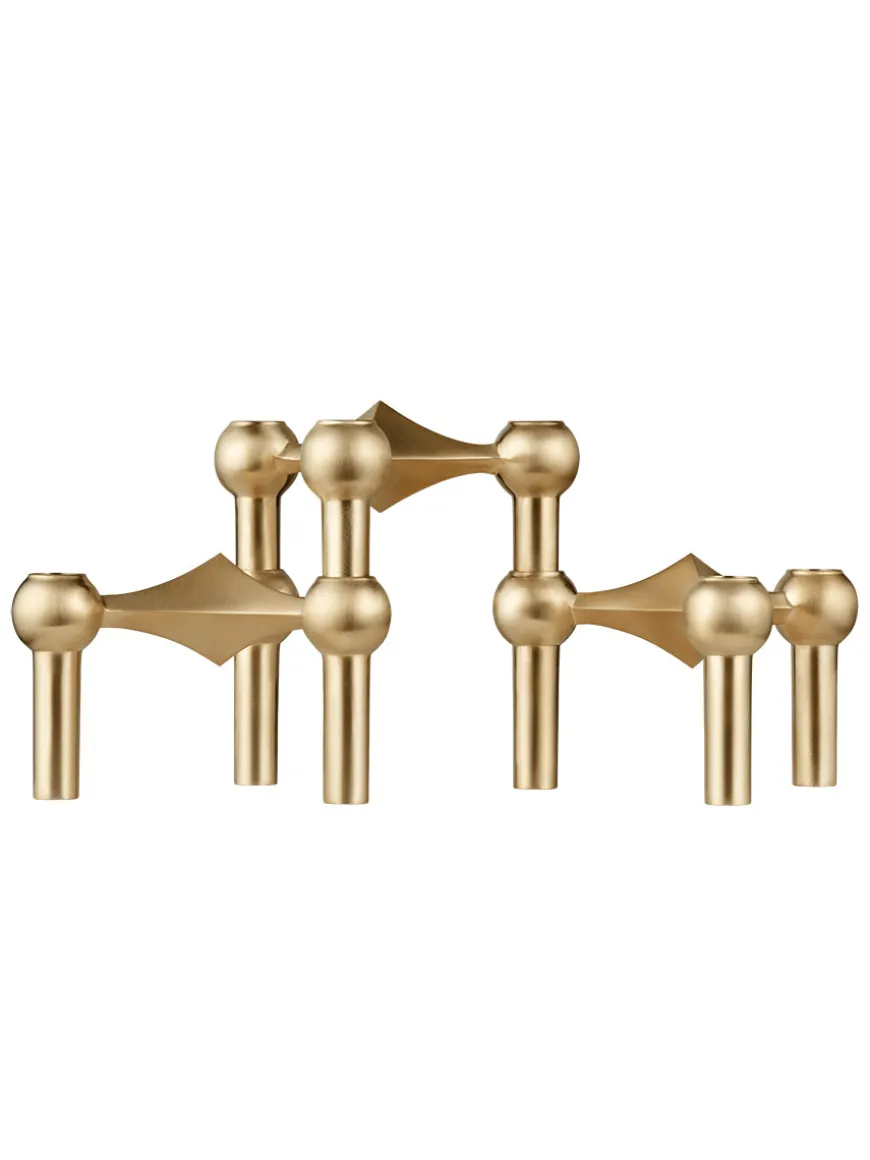 Nagel Lysestage, børstet krom fra STOFF Nagel