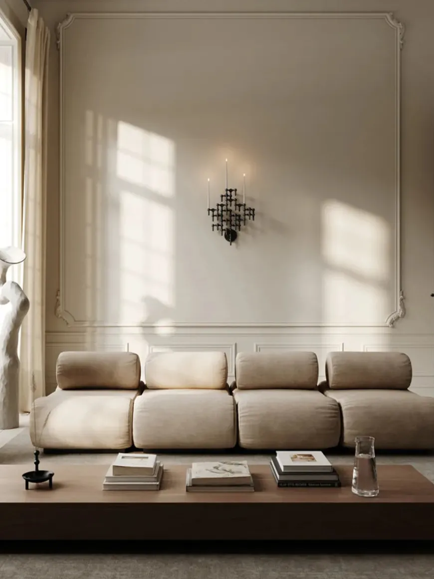 Nagel Lysestage, børstet krom fra STOFF Nagel