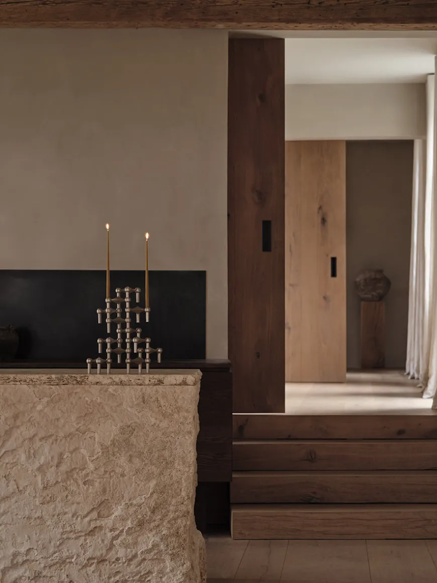 Nagel Lysestage, messing fra STOFF Nagel