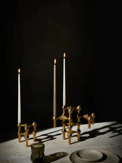 Nagel Lysestage, messing fra STOFF Nagel