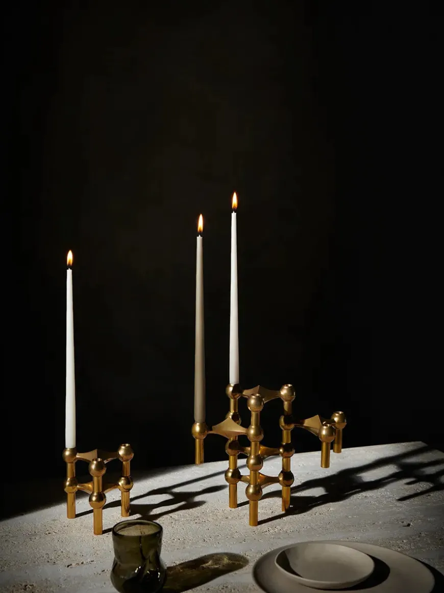 Nagel Lysestage, messing fra STOFF Nagel