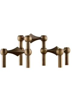 Nagel Lysestage, messing fra STOFF Nagel