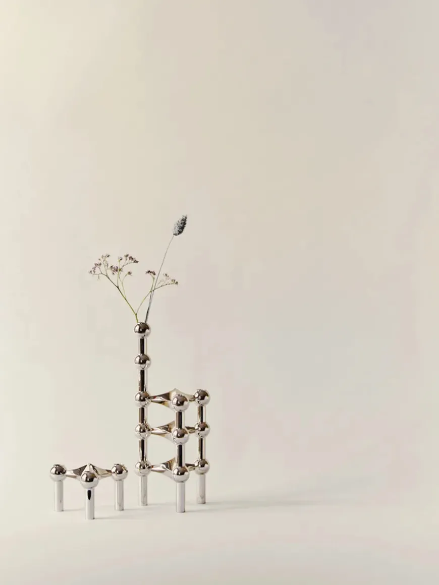 Nagel Lysestage, messing fra STOFF Nagel