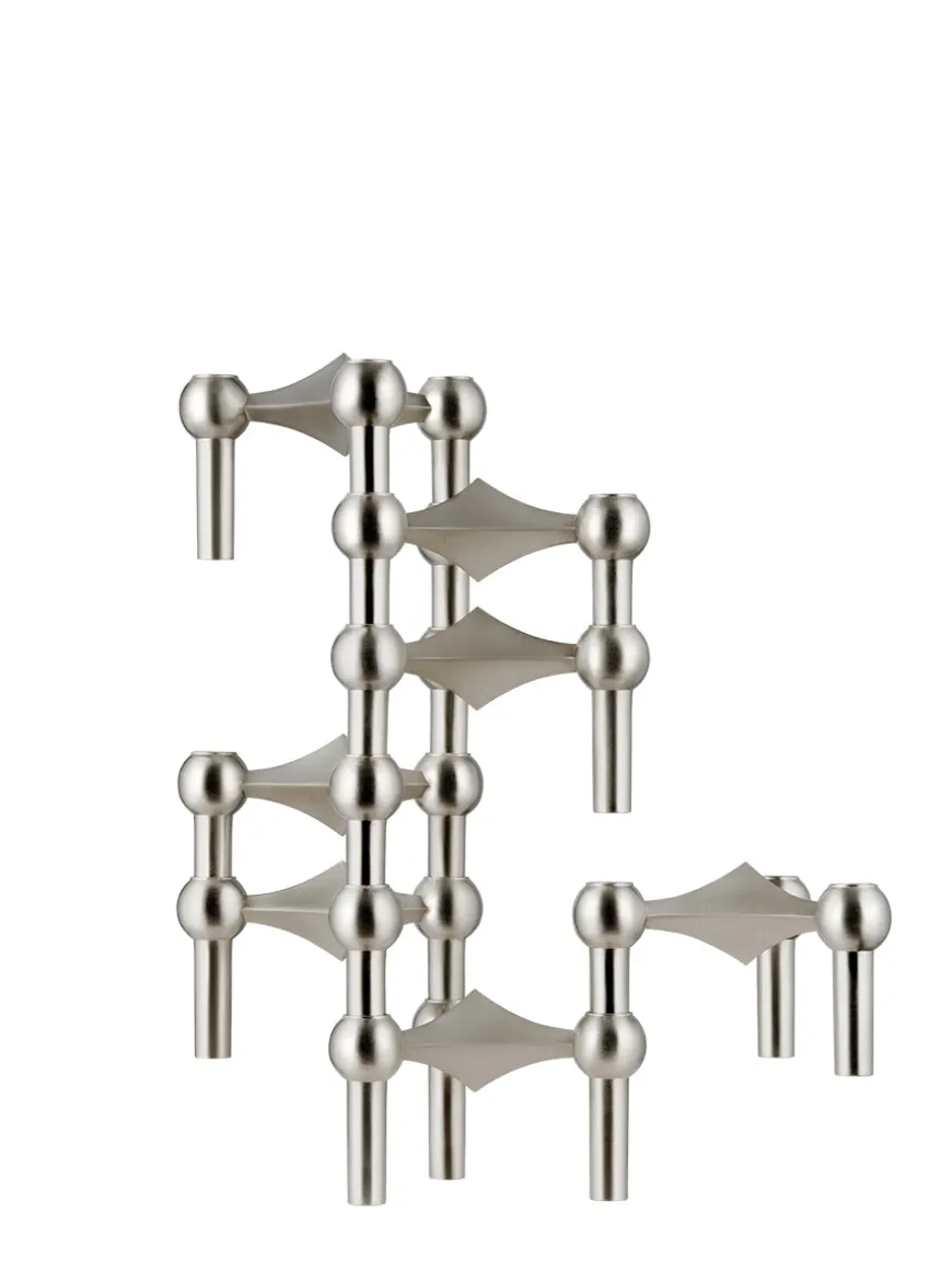 Nagel Lysestage, sort fra STOFF Nagel