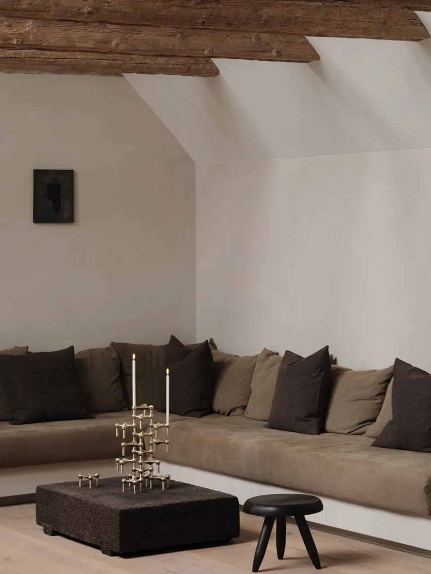 Nagel Lysestage, sort fra STOFF Nagel