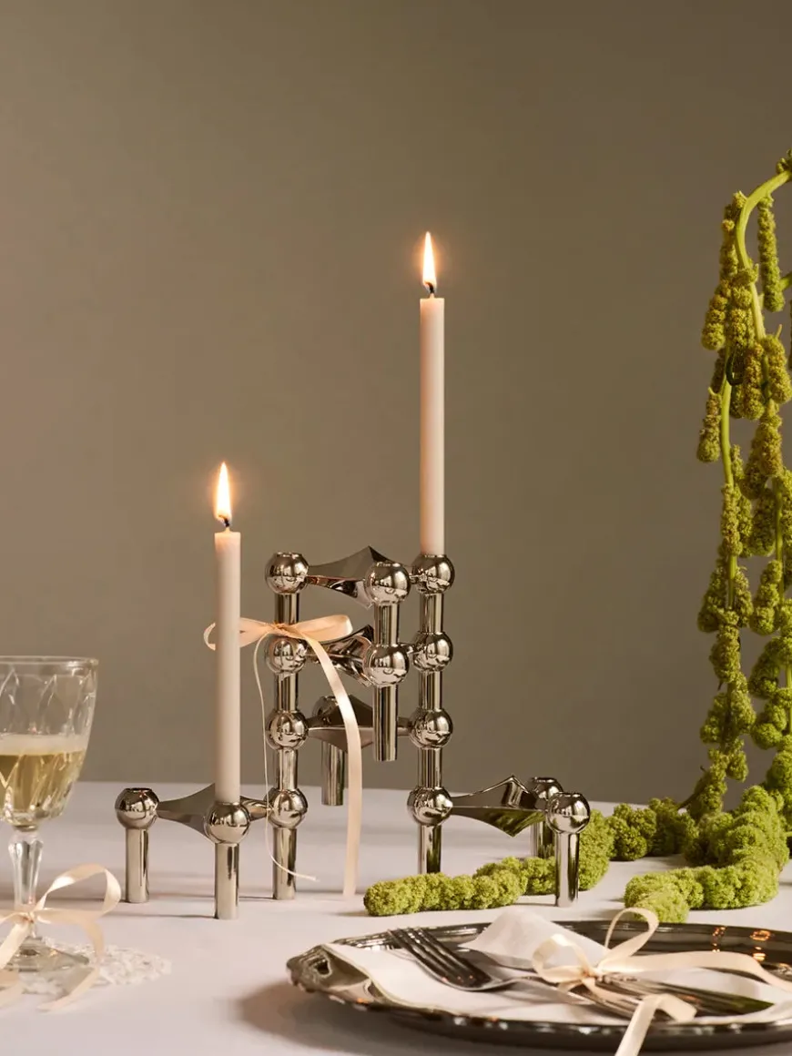 Nagel Lysestage, sort fra STOFF Nagel