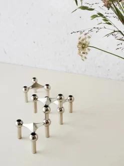 Nagel Lysestage, sort fra STOFF Nagel