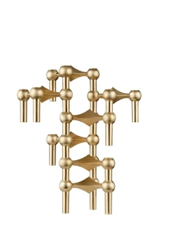 Nagel Lysestage, sort krom fra STOFF Nagel