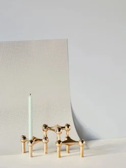 Nagel Lysestage, sort krom fra STOFF Nagel