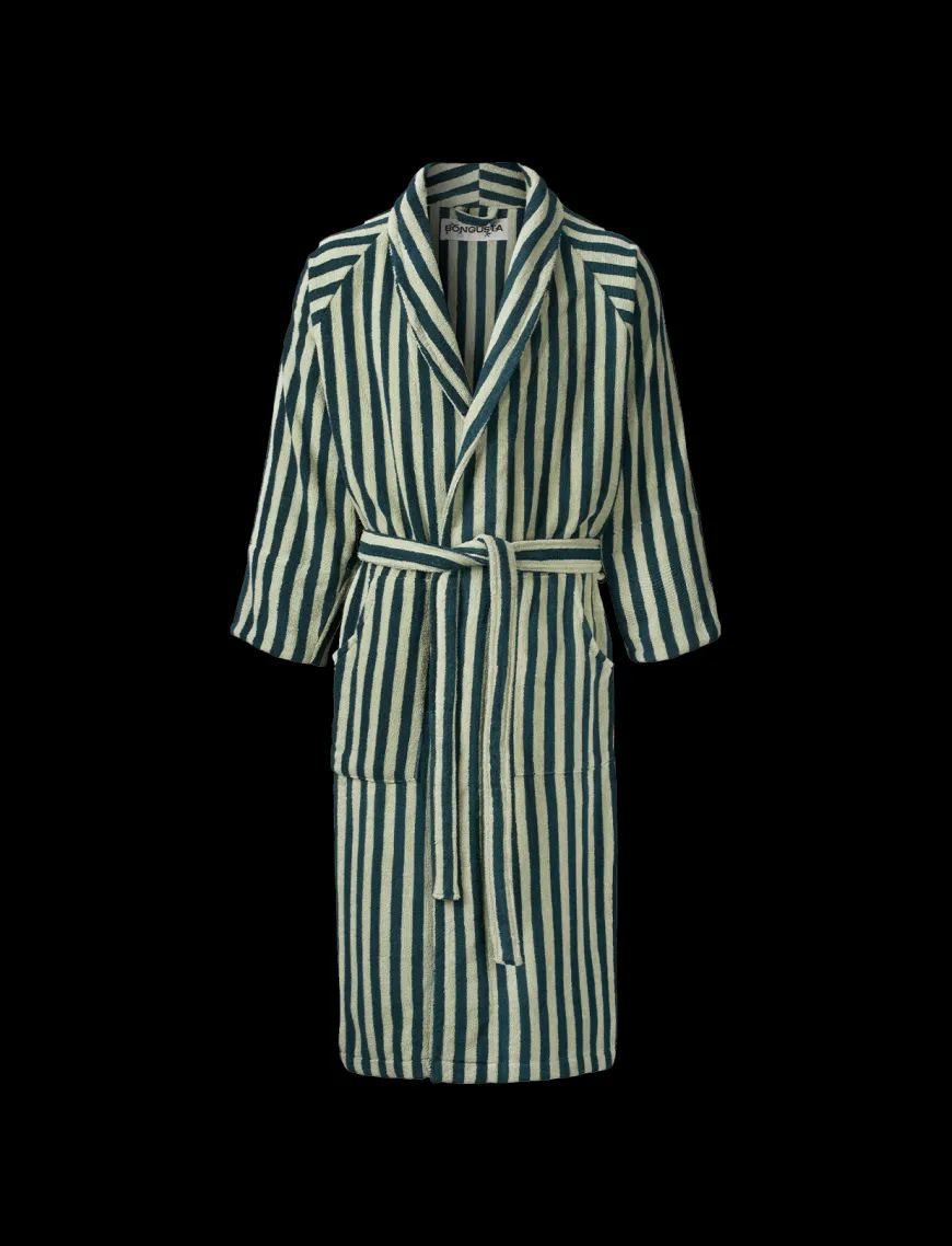 Naram badekåbe, Pure White & Grass fra Bongusta