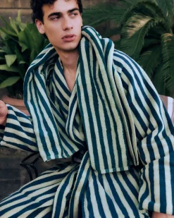 Naram badekåbe, Pure White & Grass fra Bongusta