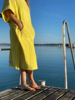 Naram Hoodie, pristine & neon yellow fra Bongusta