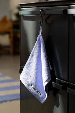 Naram towel - Camel & Ultramarine blue fra Bongusta