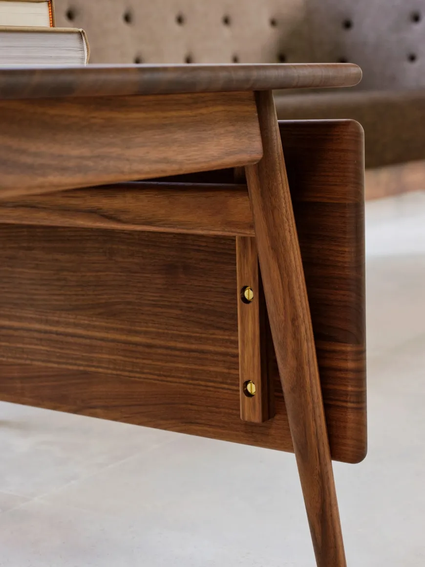 ND55 sofabord, valnød olie af Nanna Ditzel