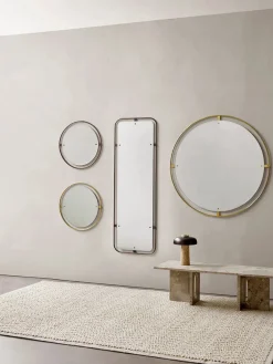 Nimbus Mirror Ø110, brass fra Audo Copenhagen