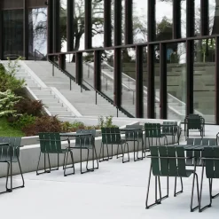 Ocean Havebord 70x70, burnt red fra Mater