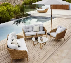 Ocean Large Loungestol, flat weave fra Cane-line