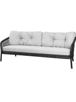 Ocean 3-pers. Sofa, soft rope fra Cane-line