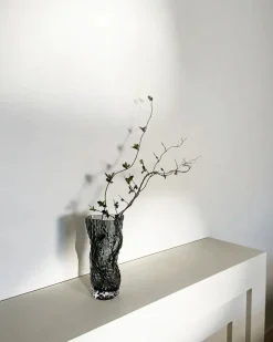 Ostrea Vase, klart glas fra Hein Studio