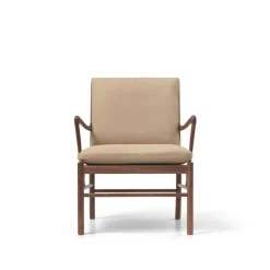 OW149 Colonial lænestol, eg olie, Terra-læder af Ole Wanscher