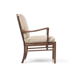 OW149 Colonial lænestol, eg olie, Terra-læder af Ole Wanscher