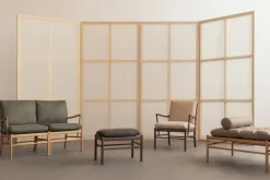 OW149-2 Colonial sofa eg olie, Terra-læder af Ole Wanscher