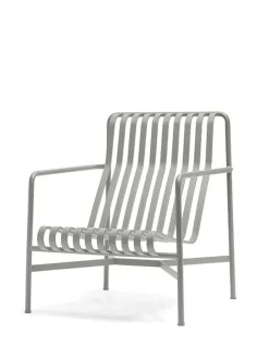 Palissade Lounge Chair High, iron red fra Hay