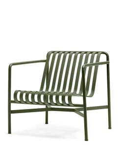Palissade Lounge Chair Low, hot galvanised fra Hay
