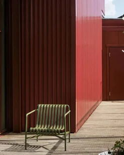 Palissade Lounge Chair Low, olive fra Hay