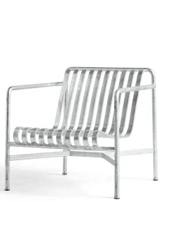 Palissade Lounge Chair Low, sky grey fra Hay