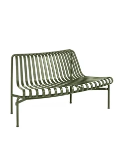 Palissade Park Dining Bench, out, sky grey fra Hay