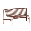 Palissade Park Dining Bench, in, iron red fra Hay
