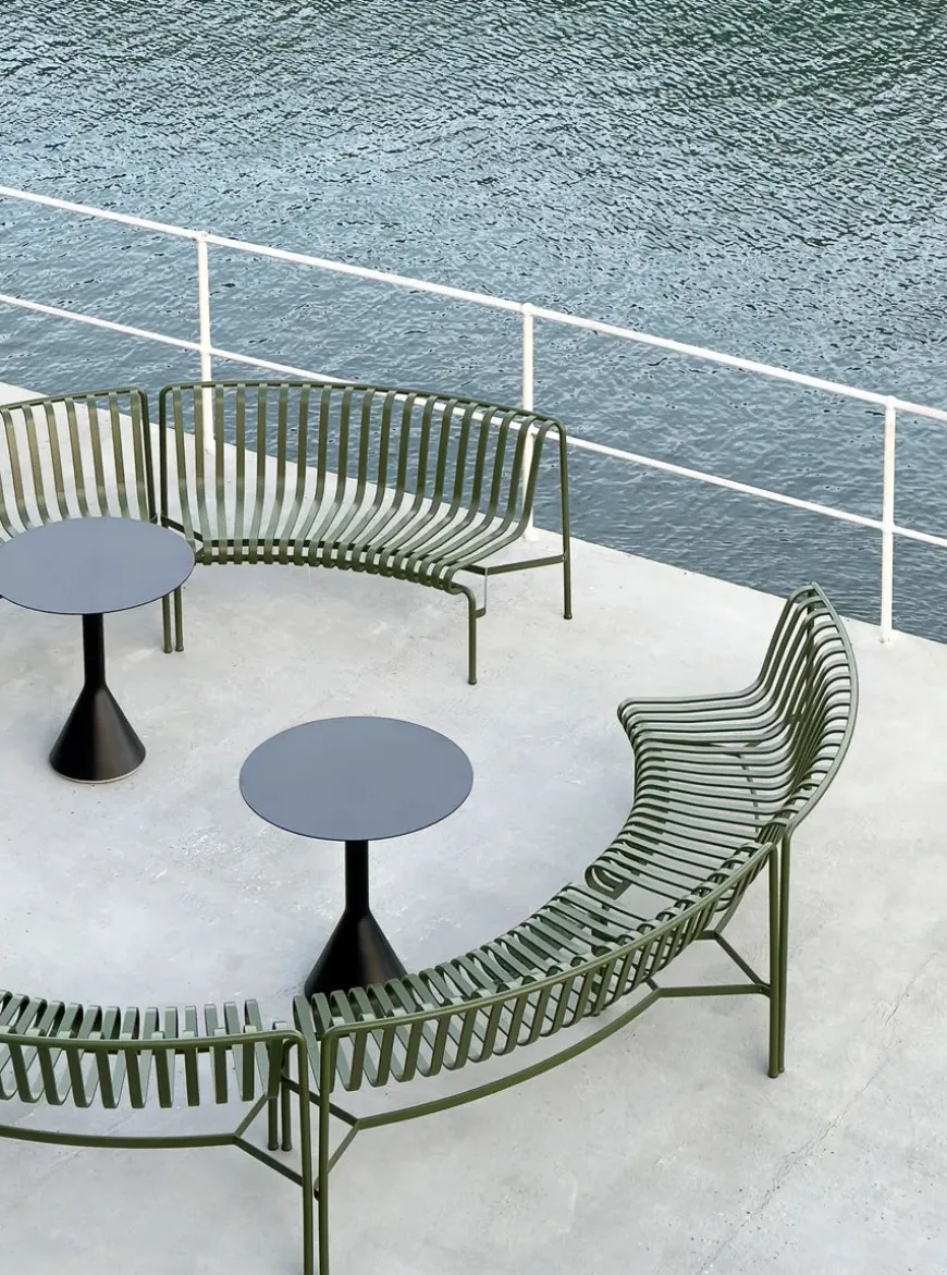 Palissade Park Dining Bench, in, antracit fra Hay