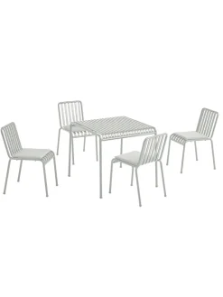 Palissade sæt, 4 stole og bord i olive fra HAY