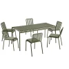 Palissade sæt, 6 stole og bord i olive fra HAY