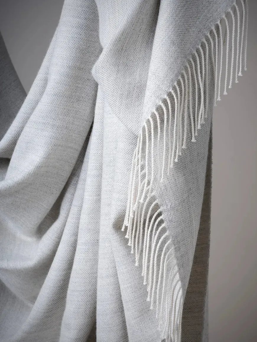 Panama Plaid, grey mauve fra Silkeborg Uldspinderi