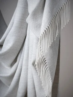 Panama Plaid, grey sand fra Silkeborg Uldspinderi