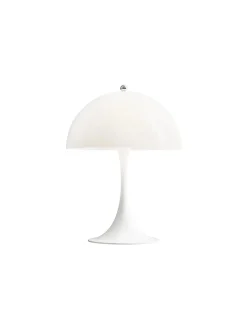 Panthella 250 bordlampe, koral af Verner Panton