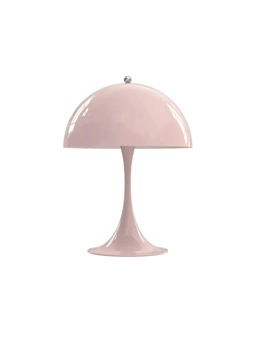 Panthella 250 bordlampe, koral af Verner Panton
