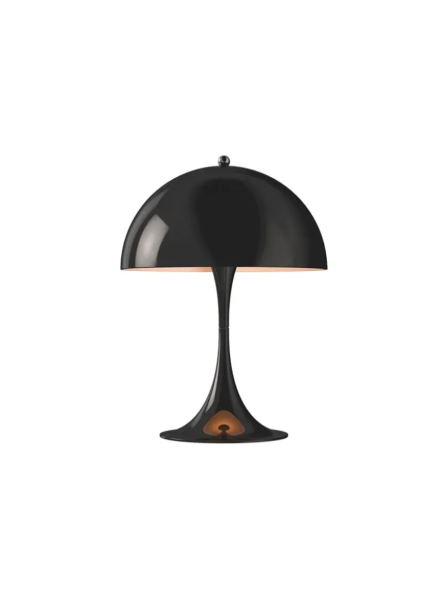 Panthella 250 bordlampe, koral af Verner Panton