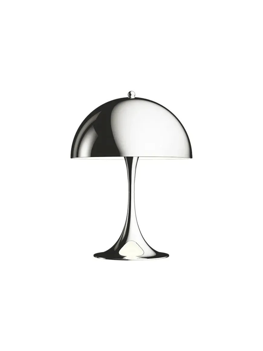 Panthella 250 bordlampe, koral af Verner Panton
