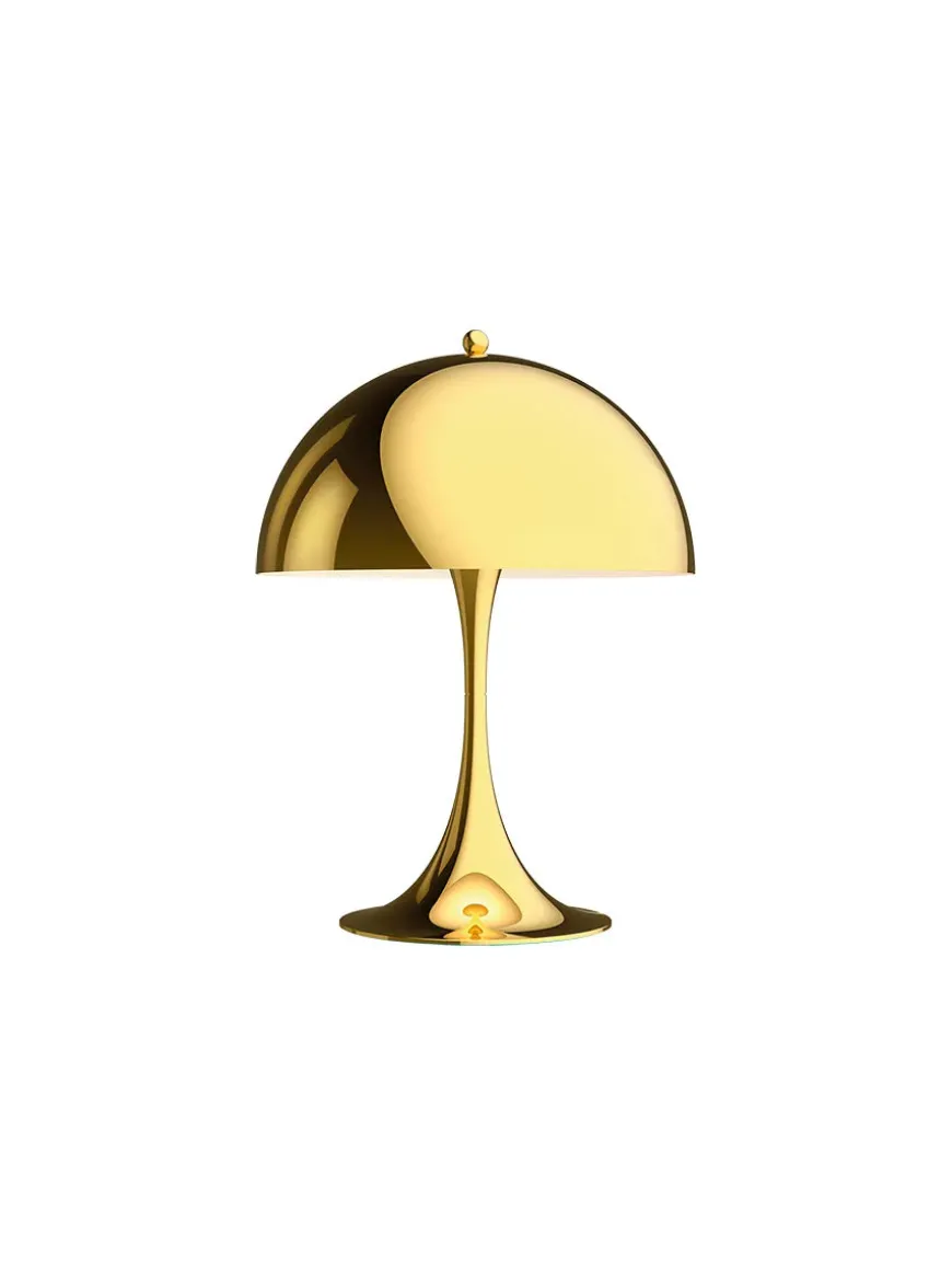Panthella 250 bordlampe, krom af Verner Panton